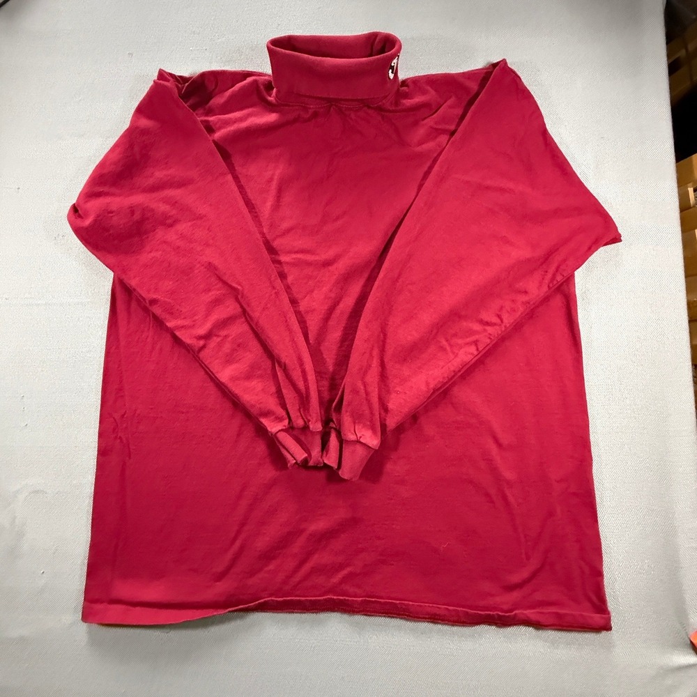Vintage Florida State Seminoles FSU Turtleneck Shirt XL Red Made in USA 1696
